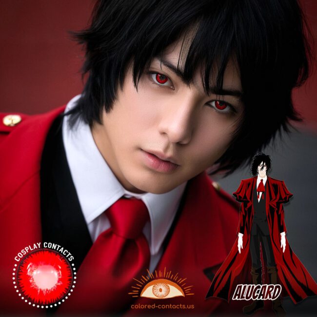 Alucard Cosplay Red Contact Lenses