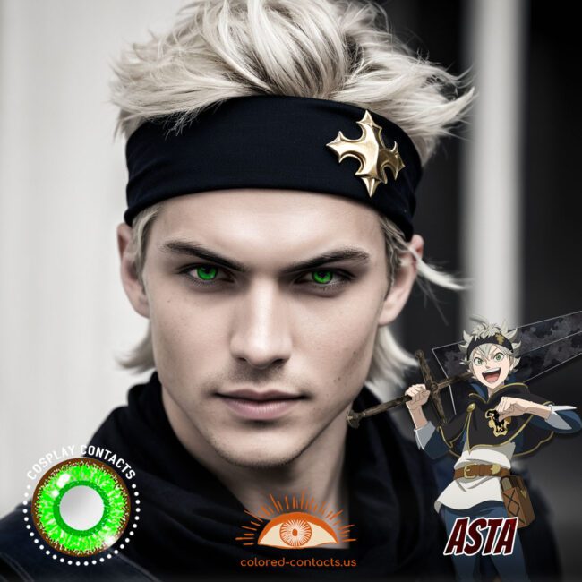 Asta Cosplay Green Contact Lenses