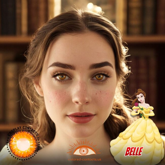 Belle Cosplay Brown Contact Lenses