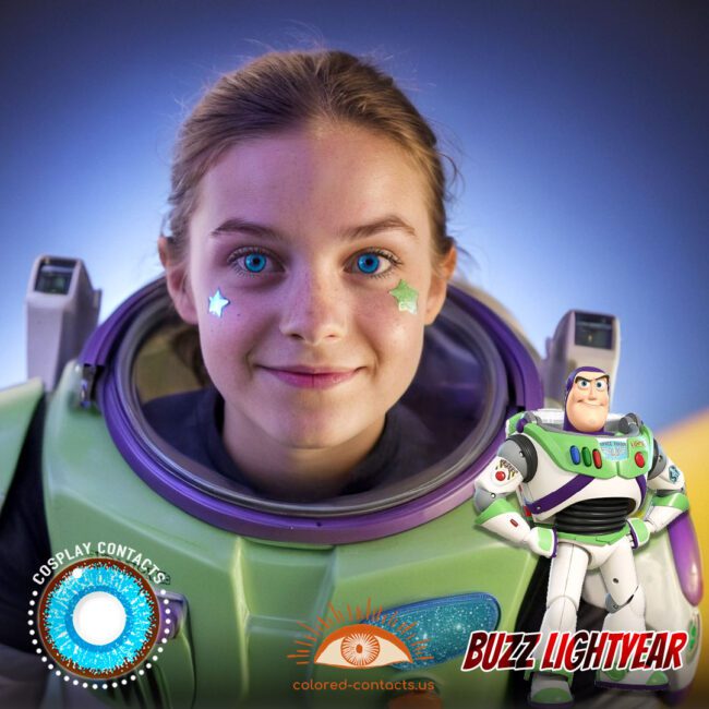 Buzz Lightyear Cosplay Blue Contact Lenses