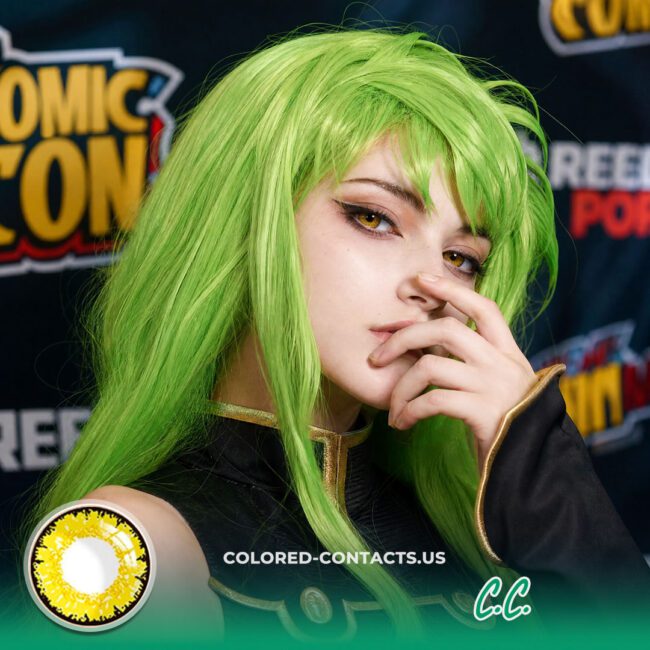 Cg: C.c. Cosplay Yellow Contact Lenses