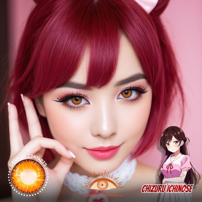 Chizuru Ichinose Cosplay Brown Contact Lenses