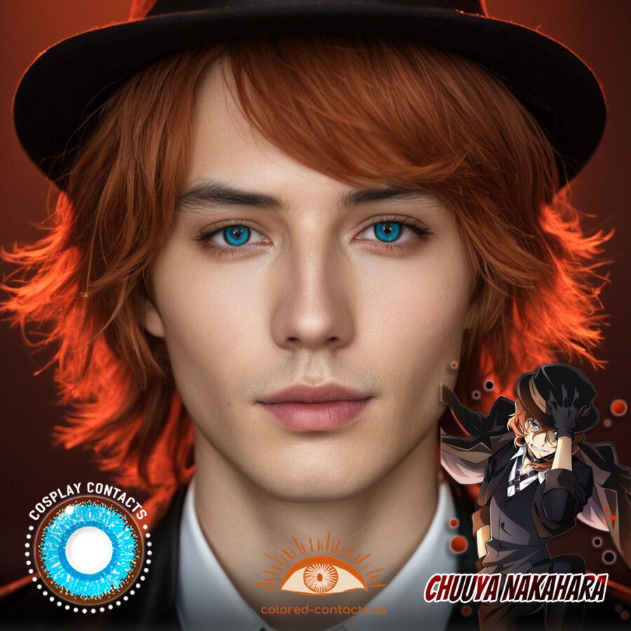 Chuuya Nakahara Cosplay Blue Contact Lenses