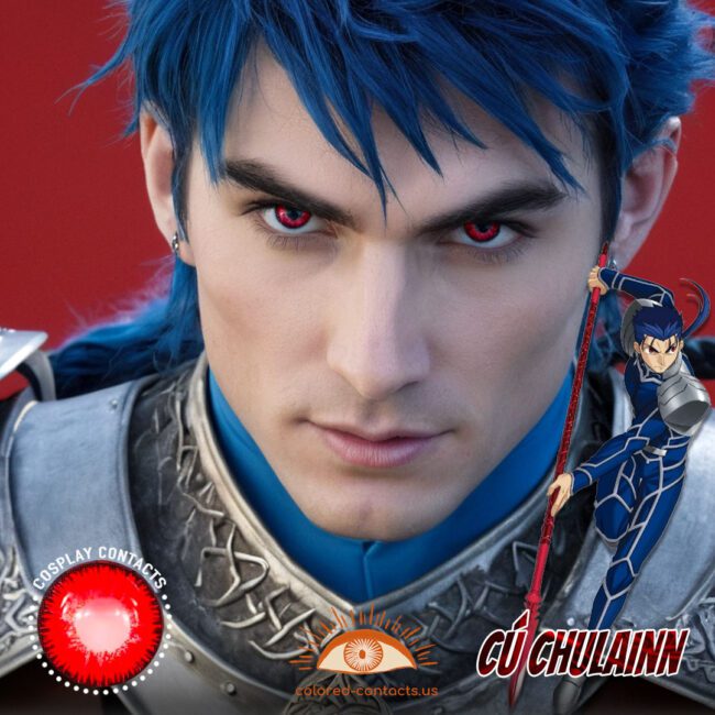 Cú Chulainn Cosplay Red Contact Lenses