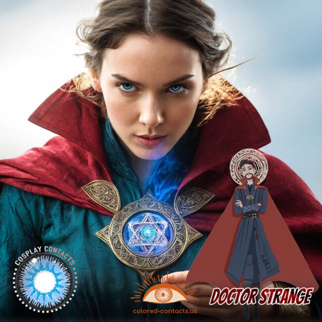 Doctor Strange Cosplay Blue Contact Lenses