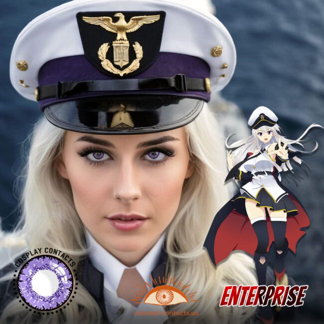 Enterprise Cosplay Purple Contact Lenses