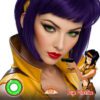 Faye Valentine Cosplay Green Contact Lenses V2