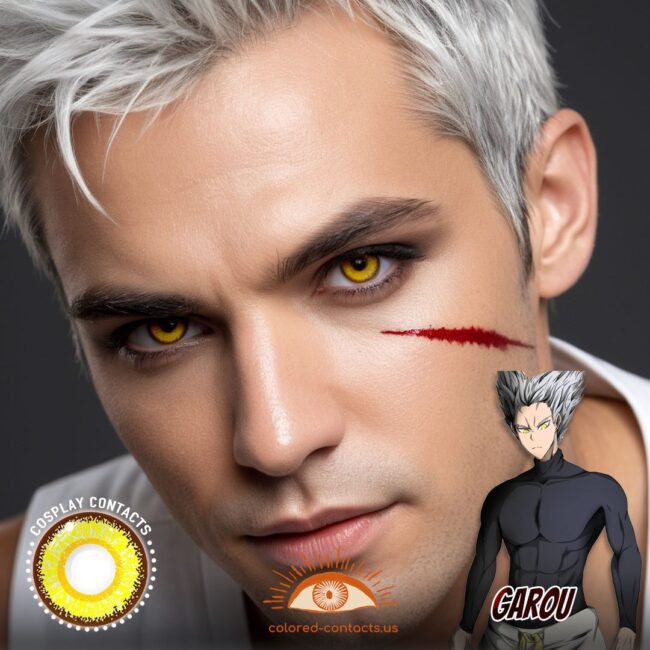 Garou Cosplay Yellow Contact Lenses