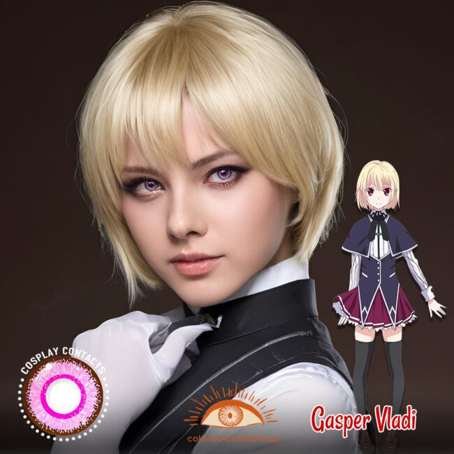 Gasper Vladi Cosplay Pink Contact Lenses