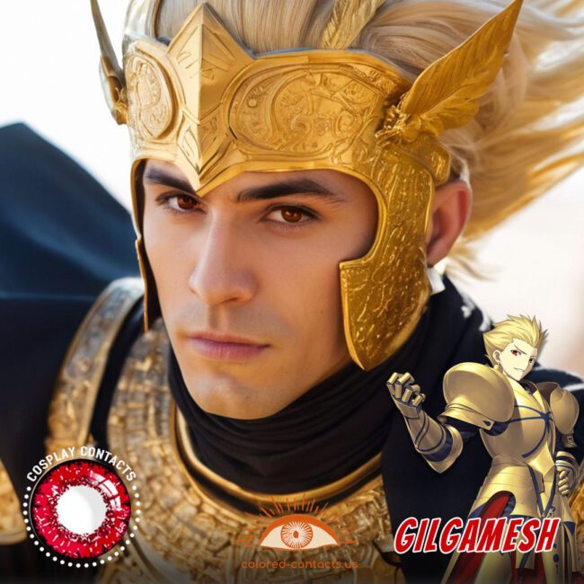 Gilgamesh Cosplay Red Contact Lenses