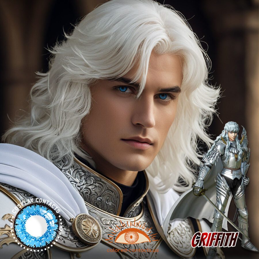 Griffith Cosplay Blue Contact Lenses