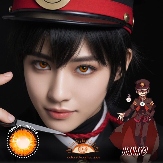 Hanako Cosplay Amber Contact Lenses