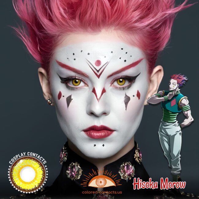 Hisoka Morow Cosplay Yellow Contact Lenses