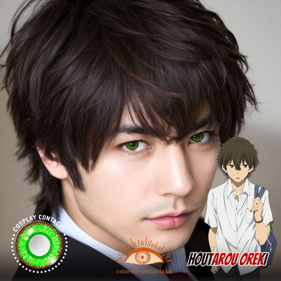 Houtarou Oreki Cosplay Green Contact Lenses