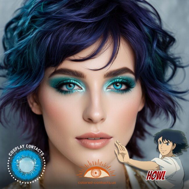 Howl Cosplay Blue Contact Lenses