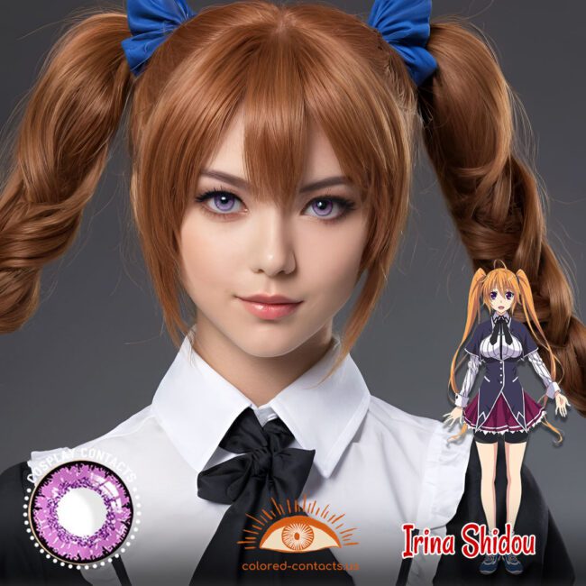 Irina Shidou Cosplay Violet Contact Lenses