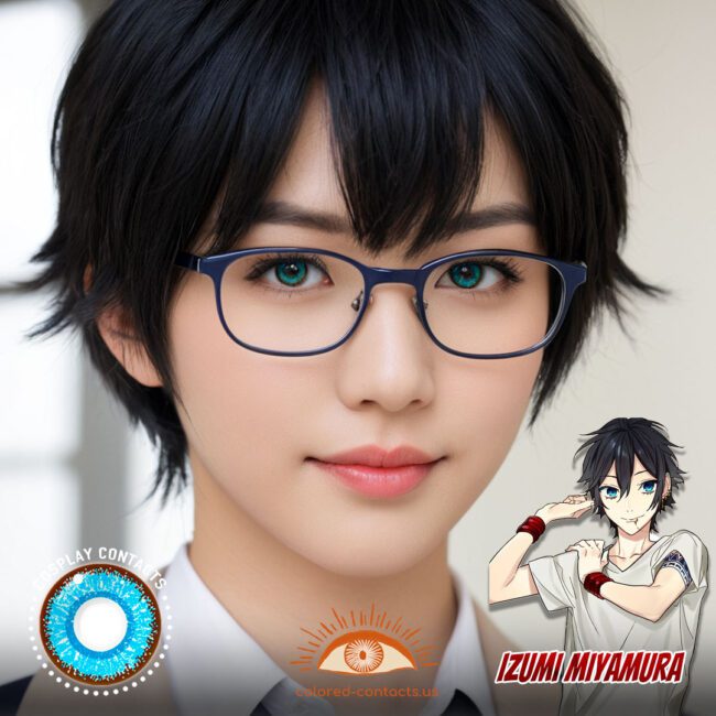 Izumi Miyamura Cosplay Blue Contact Lenses
