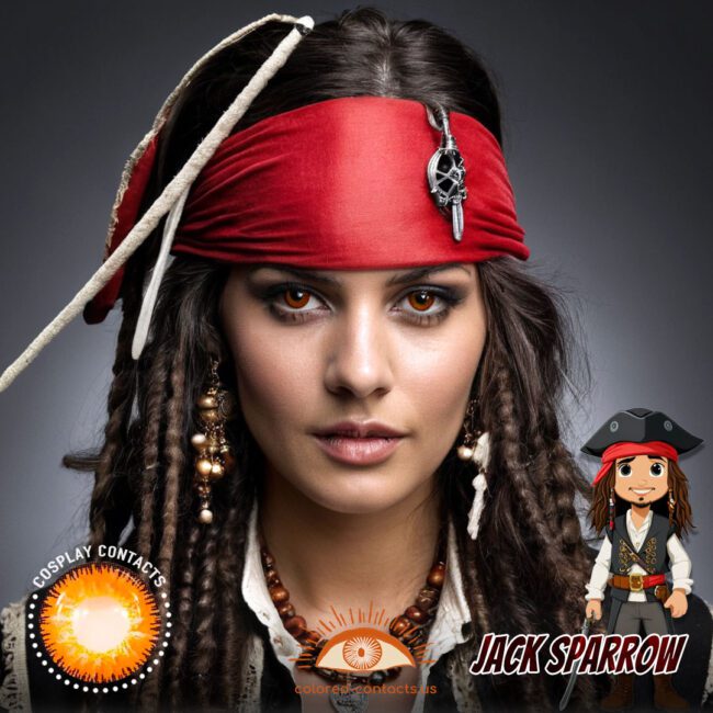 Jack Sparrow Cosplay Brown Contact Lenses