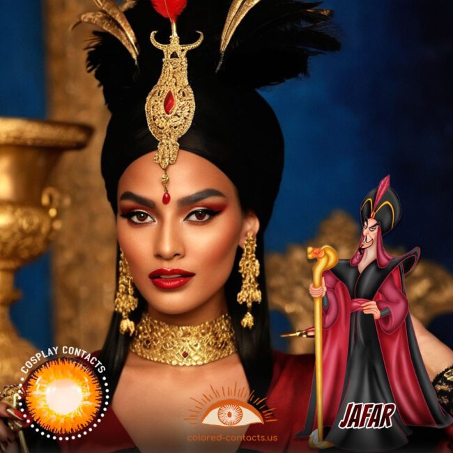 Jafar Cosplay Brown Contact Lenses