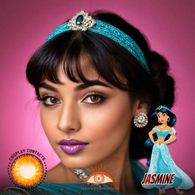Jasmine Cosplay Brown Contact Lenses