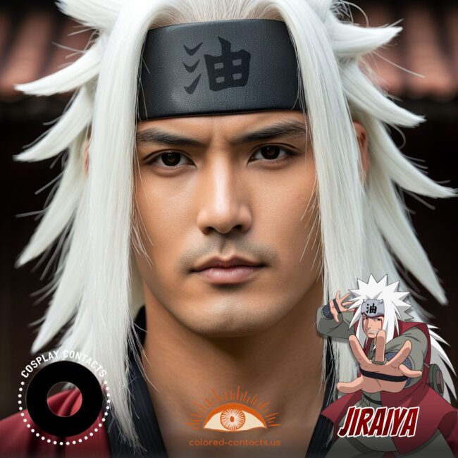 Jiraiya Cosplay Black Contact Lenses