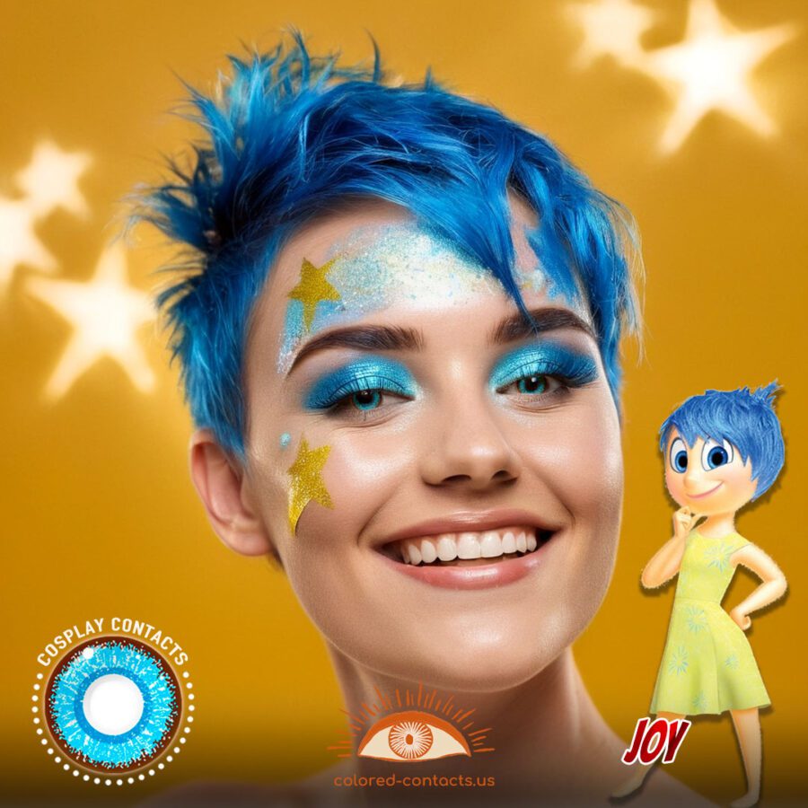 Joy Cosplay Blue Eye Contact Lenses