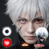 Tokyo Ghoul : Kaneki Ken Cosplay White And Red Contact Lenses - Colored Contacts Kaneki Ken Cosplay White And Red Contact Lenses