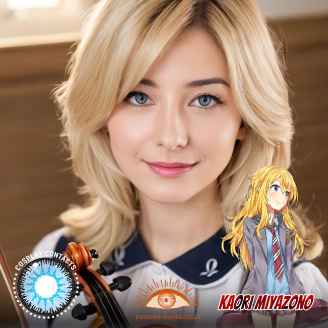 Kaori Miyazono Cosplay Blue Contact Lenses