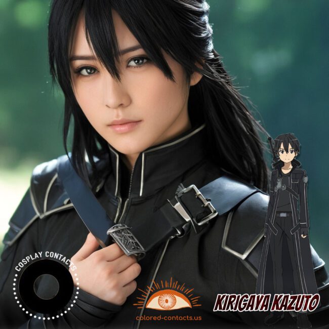 Kirigaya Kazuto Cosplay Black Contact Lenses