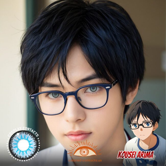 Kousei Arima Cosplay Blue Contact Lenses
