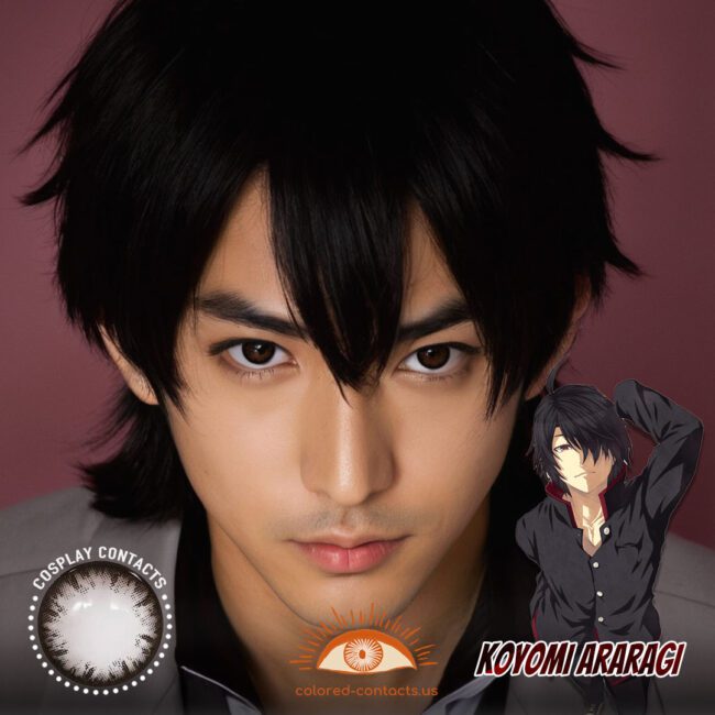 Koyomi Araragi Cosplay Black Contact Lenses