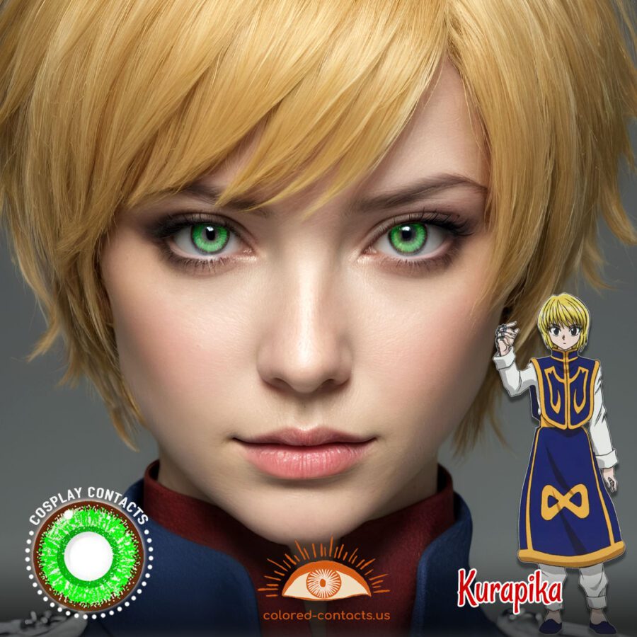 Kurapika Cosplay Green Contact Lenses