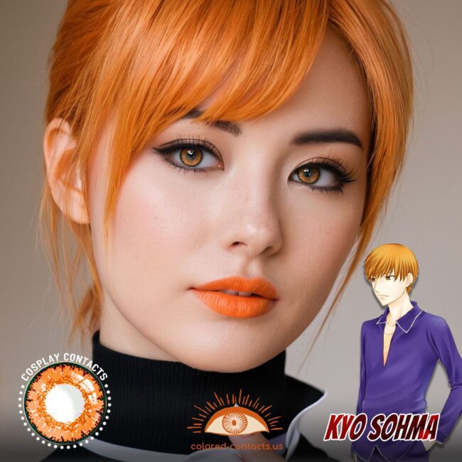 Kyo Sohma Cosplay Orange Contact Lenses