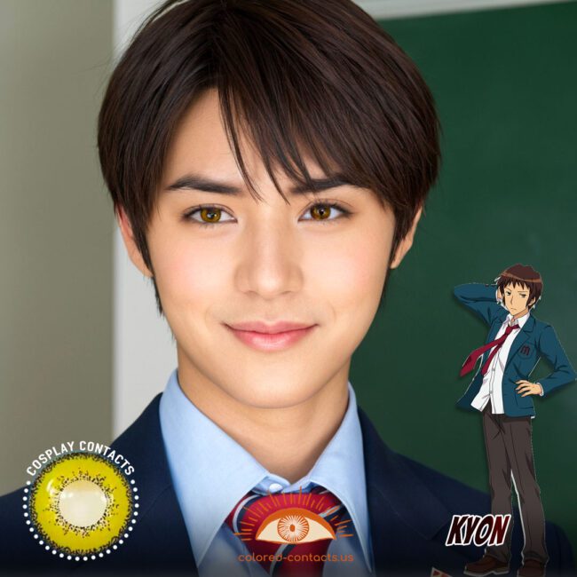 Kyon Cosplay Brown Contact Lenses