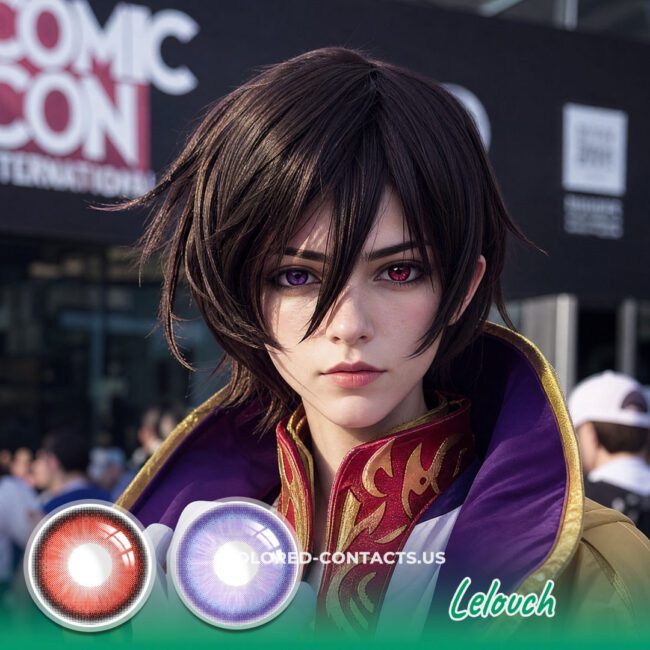 CG: Lelouch Lamperouge Cosplay Heterochromia Contact Lenses