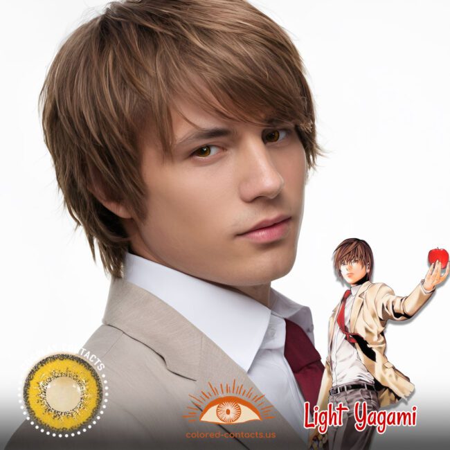 Light Yagami Cosplay Brown Contact Lenses