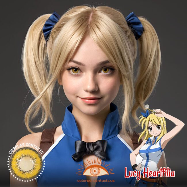 Lucy Heartfilia Cosplay Brown Contact Lenses