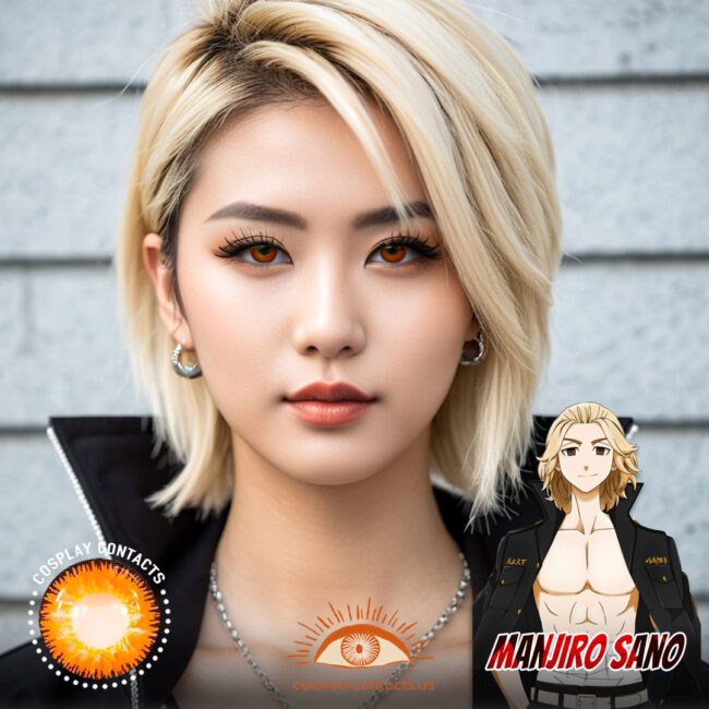 Manjiro Sano Cosplay Brown Contact Lenses