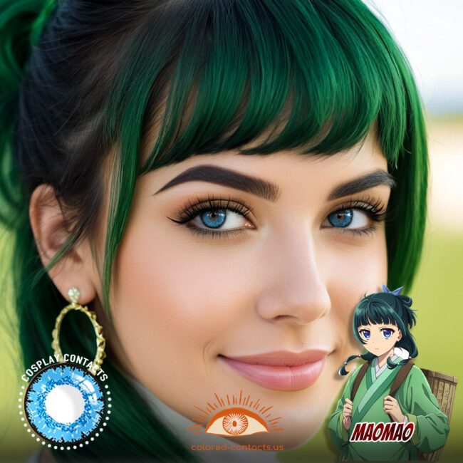Maomao Cosplay Blue Contact Lenses
