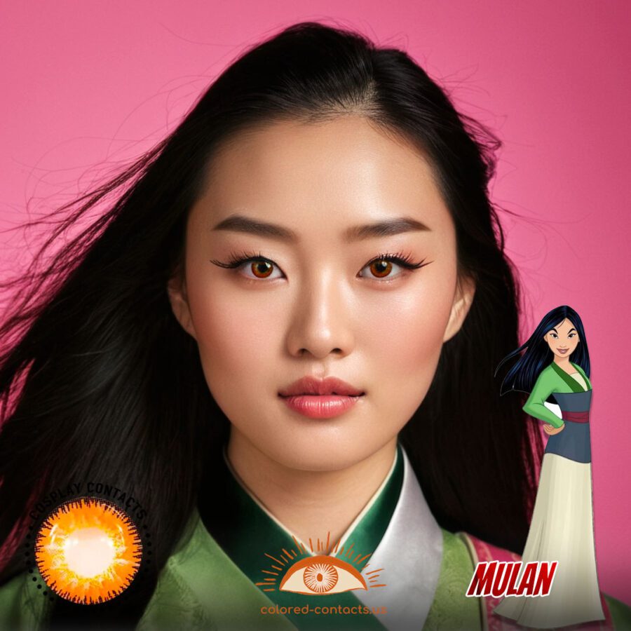 Mulan Cosplay Brown Contact Lenses
