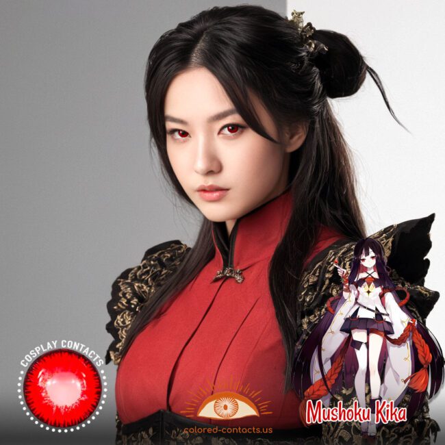 Mushoku Kika Cosplay Red Contact Lenses