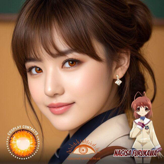 Nagisa Furukawa Cosplay Brown Contact Lenses