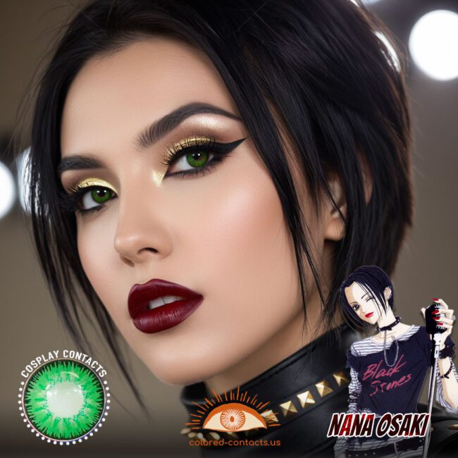 Nana Osaki Cosplay Green Contact Lenses