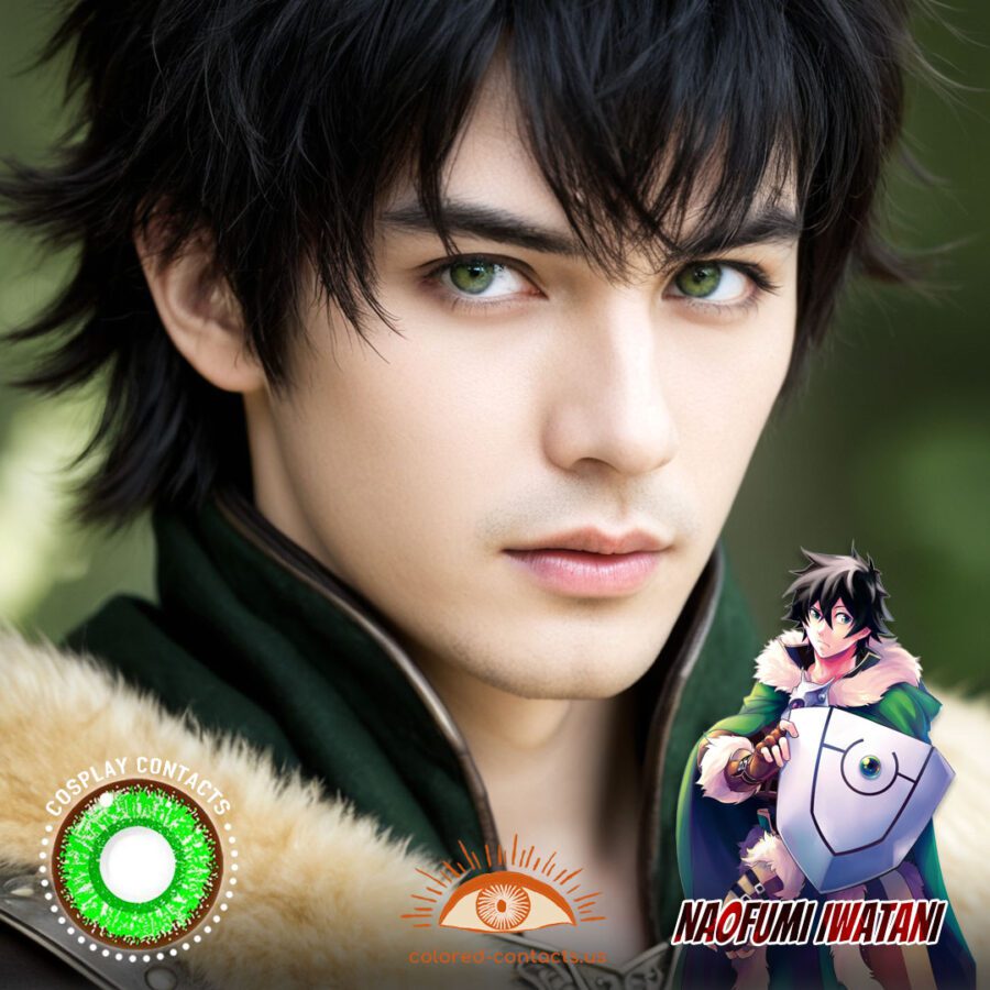 Naofumi Iwatani Cosplay Green Contact Lenses