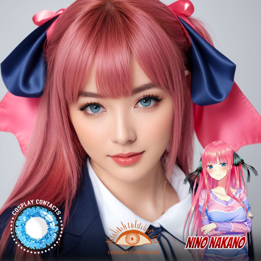 Nino Nakano Cosplay Blue Contact Lenses