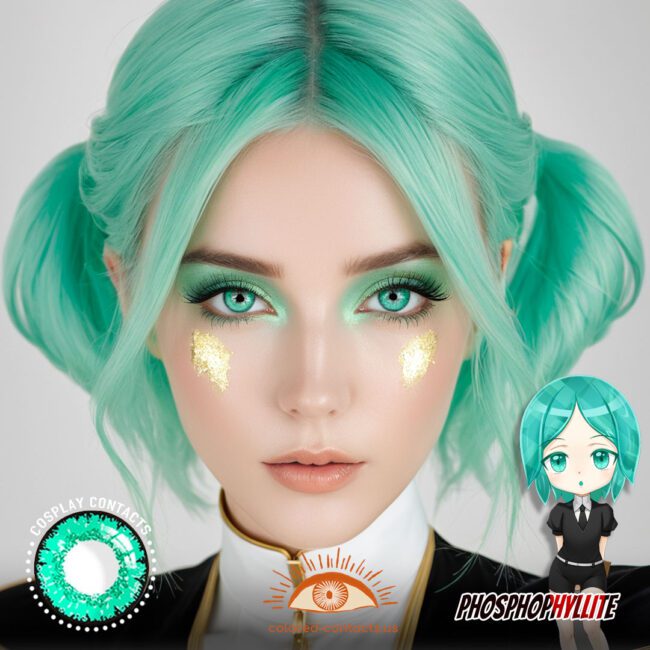 Phosphophyllite Cosplay Green Contact Lenses