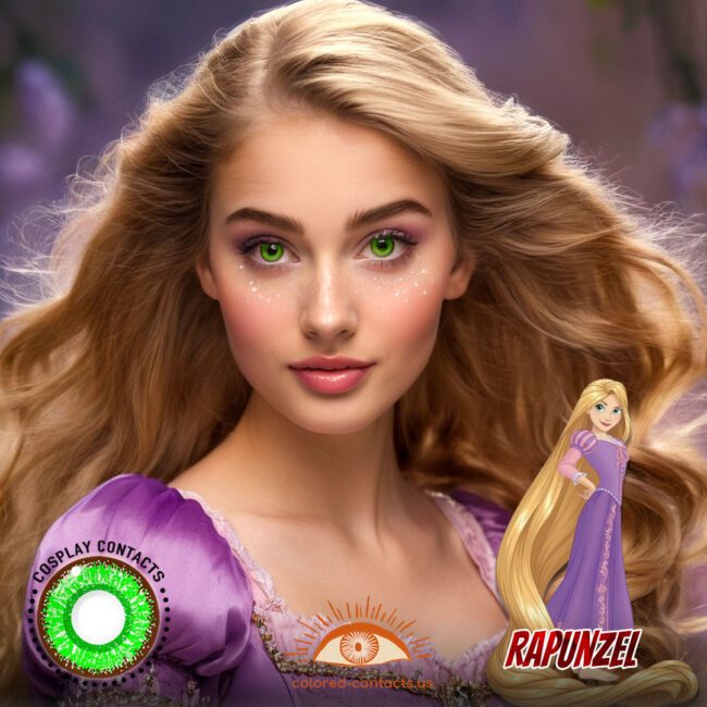 Rapunzel Cosplay Green Contact Lenses