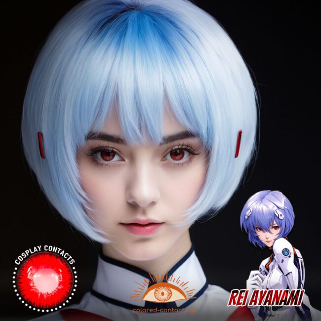 Rei Ayanami Cosplay Red Contact Lenses