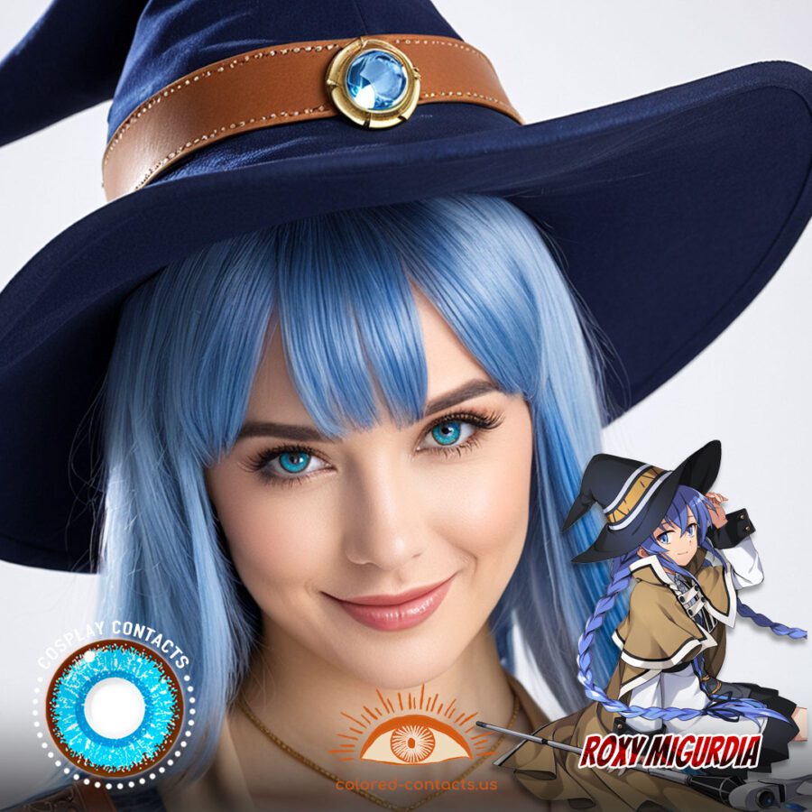 Roxy Migurdia Cosplay Blue Contact Lenses