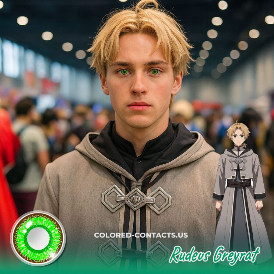 Mushoku Tensei: Rudeus Greyrat Cosplay Green Contact Lenses